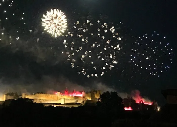 Avec Vue Panoramique Sur La Cite Medievale Carcassone